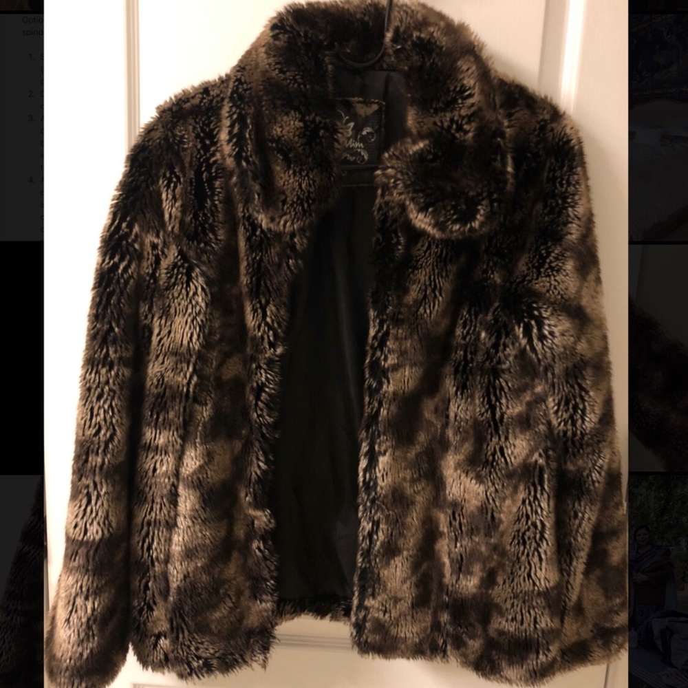 Faux fur coat